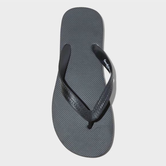 NWT Goodfellow & Co Men's Brent Flip Flop Sandals Black Size Medium 9 / 10 - Picture 3 of 5